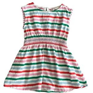 MINI BODEN Girls Striped Dress Size 2-3y